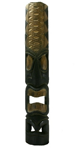 40" Classic Hawaiian Coffee Tiki Mask
